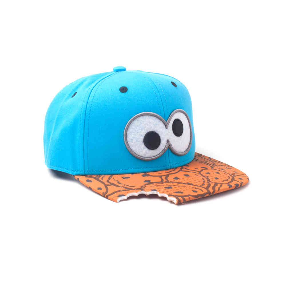 Sesame Street - Cookie Monster Bite Snapback Cap - Blue/Multicolours